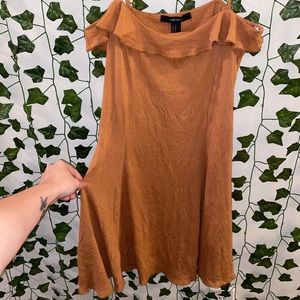 Forever 21 Flowy Burnt Orange Soft Dress